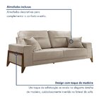 Sofá 4 Lugares 240cm Com Almofadas Milão