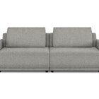 Sofá 4 Lugares 240cm Em Linho Com Molas Apolo Cinza