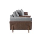 Sofá 4 Lugares 240cm Hawai Estofados Arpaan Cinza/marrom