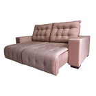 Sofá 4 Lugares 250 Cm Retrátil Molas Ensacadas Pillow D28 Bel
