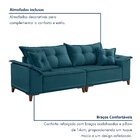 Sofá 4 Lugares 250cm Com Almofadas Zurique
