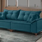 Sofá 4 Lugares 250cm Com Almofadas Zurique