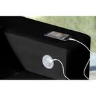 Sofá 4 Lugares 252cm Preto Retrátil Reclinável 3 Portas Usb