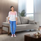 Sofá 4 Lugares 260cm Com Almofadas M130 Martins Estofados Cin