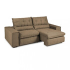 Sofá 4 Lugares 260cm Retrátil Linho Espanha Berflex