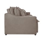 Sofá 4 Lugares 274cm Retrátil E Reclinável Amy Veludo Bege Na