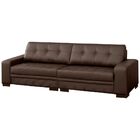 Sofá 4 Lugares 280cm Milano Couro Conhaque G58 - Gran Belo