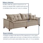 Sofá 4 Lugares 290cm Com Almofadas Zurique