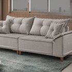 Sofá 4 Lugares 290cm Com Almofadas Zurique