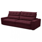 Sofá 4 Lugares 290cm Veludo Bipartido Damman Ferguile