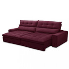 Sofá 4 Lugares 290cm Veludo Bipartido Damman Ferguile