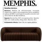 Sofa 4 Lugares 292 Cm Memphis Veludo Moll