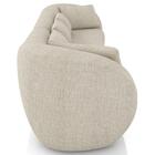 Sofá 4 Lugares 292cm Orgânico Pé Madeira Yume Linho Off White