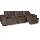 Sofá 4 Lugares 295cm Veludo Bahrein Berflex