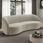 Sofá 4 Lugares 318cm Orgânico Zion Z32 Veludo Bege - Mpozenato