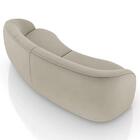 Sofá 4 Lugares 318cm Orgânico Zion Z32 Veludo Bege - Mpozenato