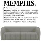 Sofa 4 Lugares 332 Cm Memphis Veludo Moll