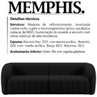 Sofa 4 Lugares 332 Cm Memphis Veludo Moll