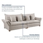 Sofá 4 Lugares 4 Almofadas Copenhague Estofados Martins  Linh