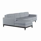 Sofá 4 Lugares Alive Com Chaise Esquerdo Pés E Base Em Madeir