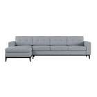 Sofá 4 Lugares Alive Com Chaise Esquerdo Pés E Base Em Madeir