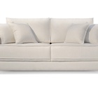 Sofá 4 Lugares Almofada Solta Linho Off White Helô 2,4m