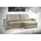 Sofá 4 Lugares Ametista 276 Cm  Veludo Capuccino