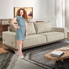 Sofá 4 Lugares Amsterdã  Linho/bege