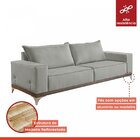 Sofá 4 Lugares Amsterdã  Linho/cinza Claro