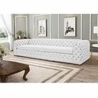 Sofá 4 Lugares Astúria 280cm Couro Branco Fosco - Gran Belo