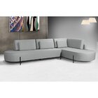 Sofá 4 Lugares Australia 293 Cm X 208 Cm  Cinza Claro