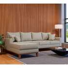 Sofá 4 Lugares Beny Com Chaise Esquerdo Linho Bege