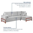 Sofá 4 Lugares Bipartido Com Chaise 2,75 X 1,60m Holanda Base