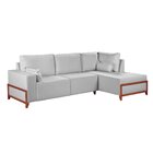 Sofá 4 Lugares Bipartido Com Chaise 2,75 X 1,60m Holanda Base