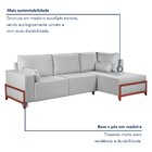 Sofá 4 Lugares Bipartido Com Chaise 2,75 X 1,60m Holanda Base