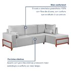 Sofá 4 Lugares Bipartido Com Chaise 2,75 X 1,60m Holanda Base