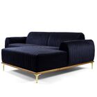 Sofá 4 Lugares Bipartido Com Chaise Lado Esquerdo Base De Mad