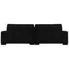 Sofá 4 Lugares Bipartido Sala De Estar Milano 260cm Couro Pre