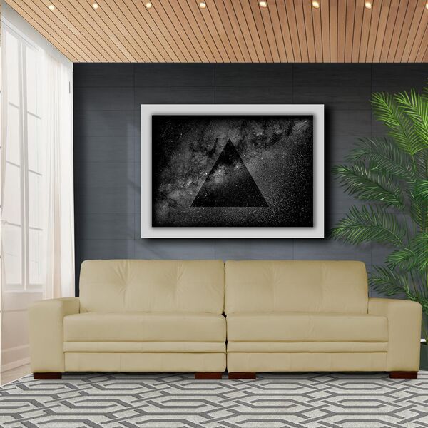 Sofá 4 Lugares Bipartido Sala De Estar Milano 280cm Couro Beg