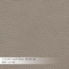 Sofá 4 Lugares Bipartido Sala De Estar Milano 280cm Couro Beg