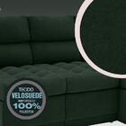Sofá 4 Lugares Canto Com Chaise Retrátil Miró Velosuede Verde