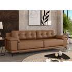 Sofá 4 Lugares Carrara Couro Conhaque