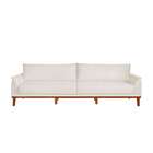 Sofá 4 Lugares Cinder Linho Bege Claro 270 Cm