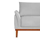 Sofá 4 Lugares Cinder Linho Cinza 270 Cm