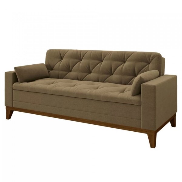 Sofá 4 Lugares Com 2 Almofadas Nature Linoforte