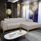 Sofá 4 Lugares Com Chaise Direito Para Sala De Estar Molino 2