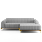 Sofá 4 Lugares Com Chaise Direito Para Sala De Estar Molino 2