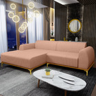 Sofá 4 Lugares Com Chaise Esquerdo Para Sala De Estar Molino