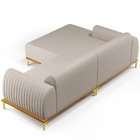 Sofá 4 Lugares Com Chaise Esquerdo Para Sala De Estar Molino