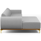 Sofá 4 Lugares Com Chaise Esquerdo Sala De Estar Molino 255cm